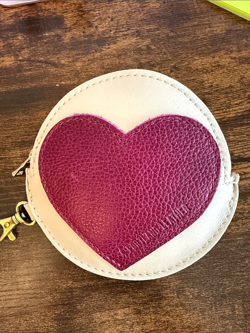 Portland Leather Heart Pouch